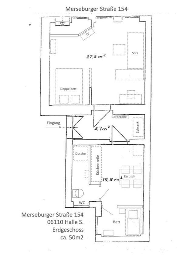 Appartement "Gudrun" Inklusive Parkplatz Halle  Exterior photo